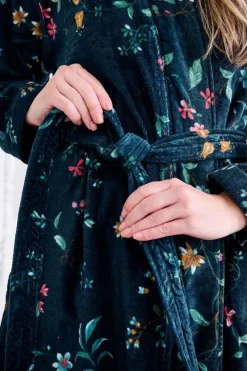 Pip Studio Bademäntel|Bademantel Les Fleurs Dunkelblau