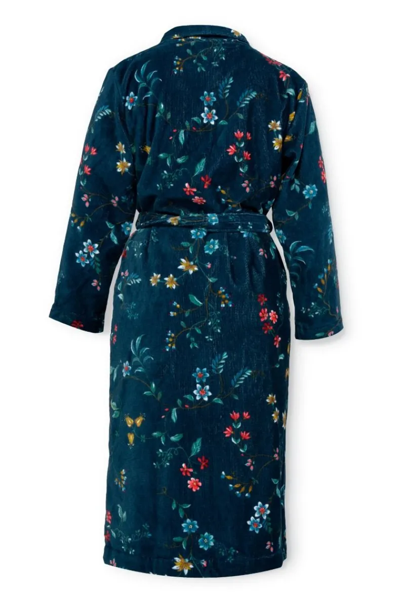 Pip Studio Bademäntel|Bademantel Les Fleurs Dunkelblau