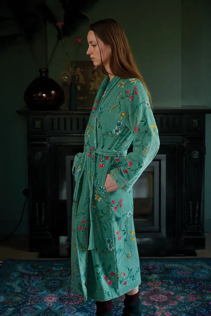 Pip Studio Bademäntel|Bademantel Les Fleurs Grün
