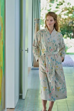 Pip Studio Bademäntel|Bademantel Les Fleurs Khaki