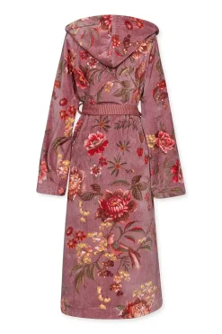 Pip Studio Bademäntel|Bademantel Secret Garden Mauve Violett