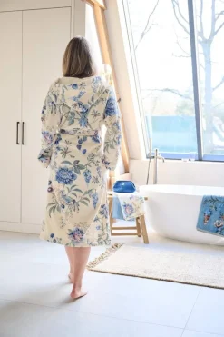 Pip Studio Bademäntel|Bademantel Secret Garden /Blau Weiß