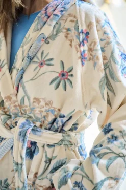 Pip Studio Bademäntel|Bademantel Secret Garden /Blau Weiß