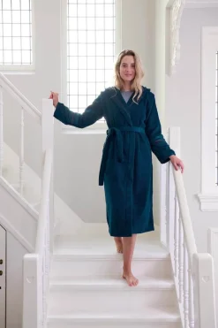 Pip Studio Bademäntel|Bademantel Soft Zellige Dunkel Blau