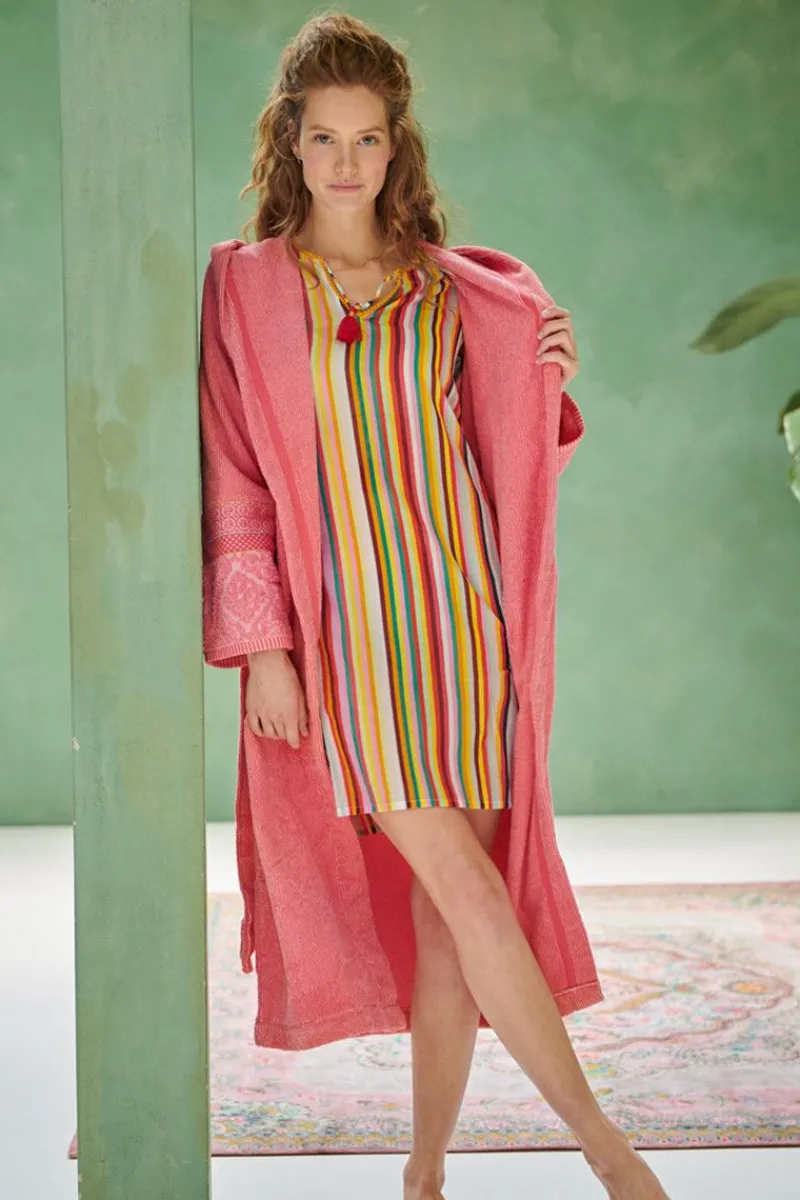 Pip Studio Bademäntel|Bademantel Soft Zellige Koralle