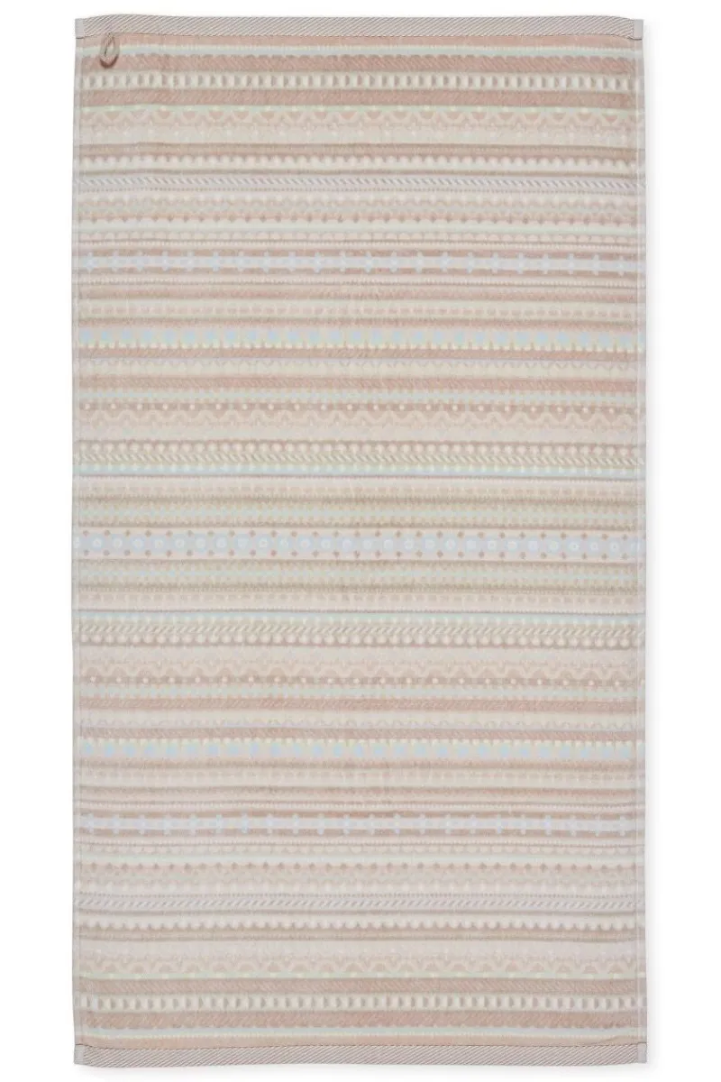 Pip Studio Handtücher|Badetuch Geometric Print 55x100cm Sand