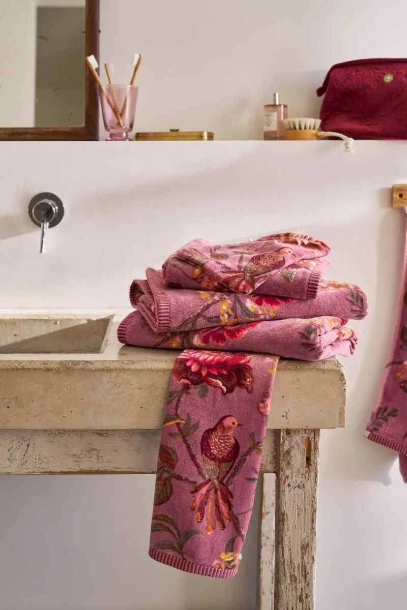 Pip Studio Handtücher|Badetuch Secret Garden Mauve 55x100cm Violett