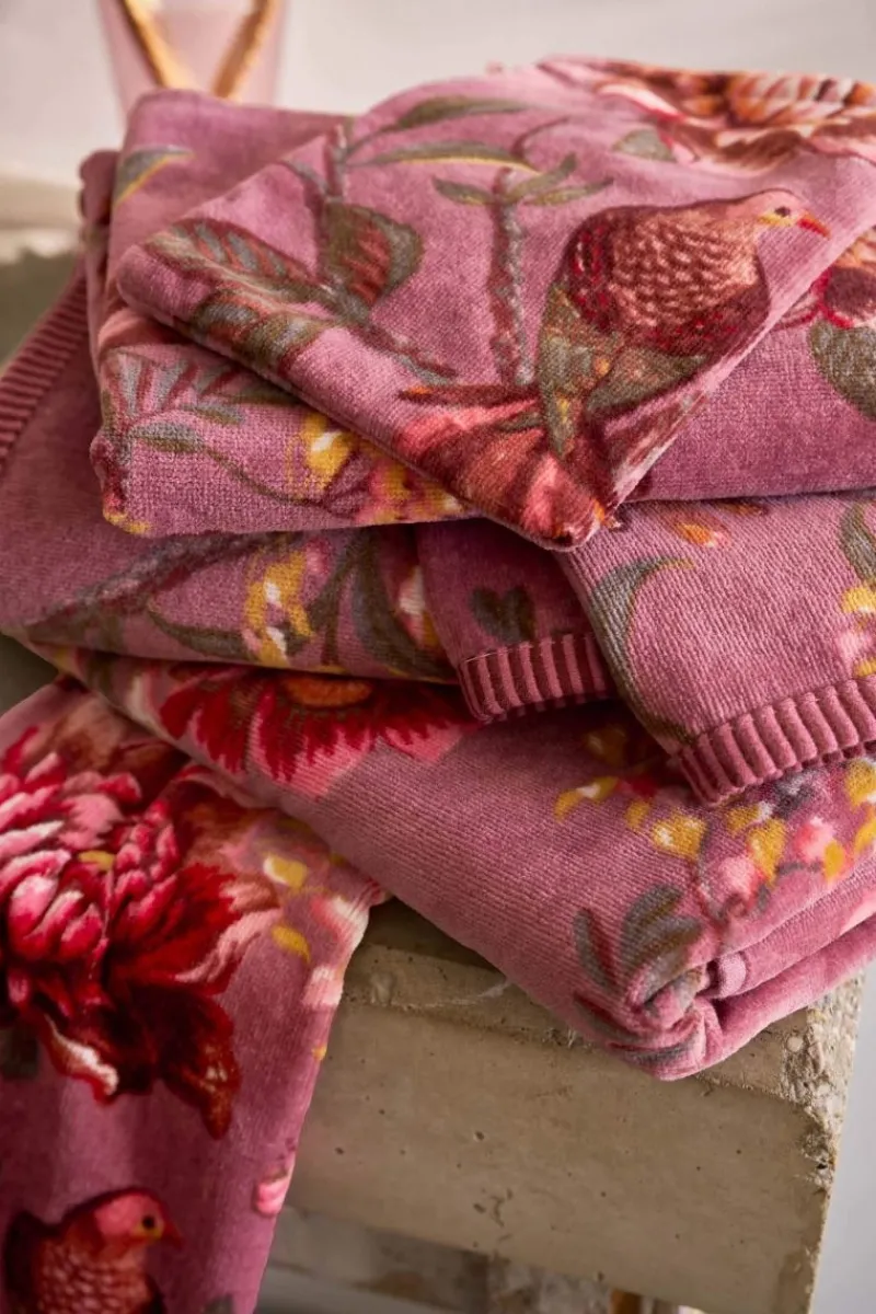Pip Studio Handtücher|Badetuch Secret Garden Mauve 55x100cm Violett