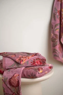 Pip Studio Handtücher|Badetuch Secret Garden Mauve 55x100cm Violett
