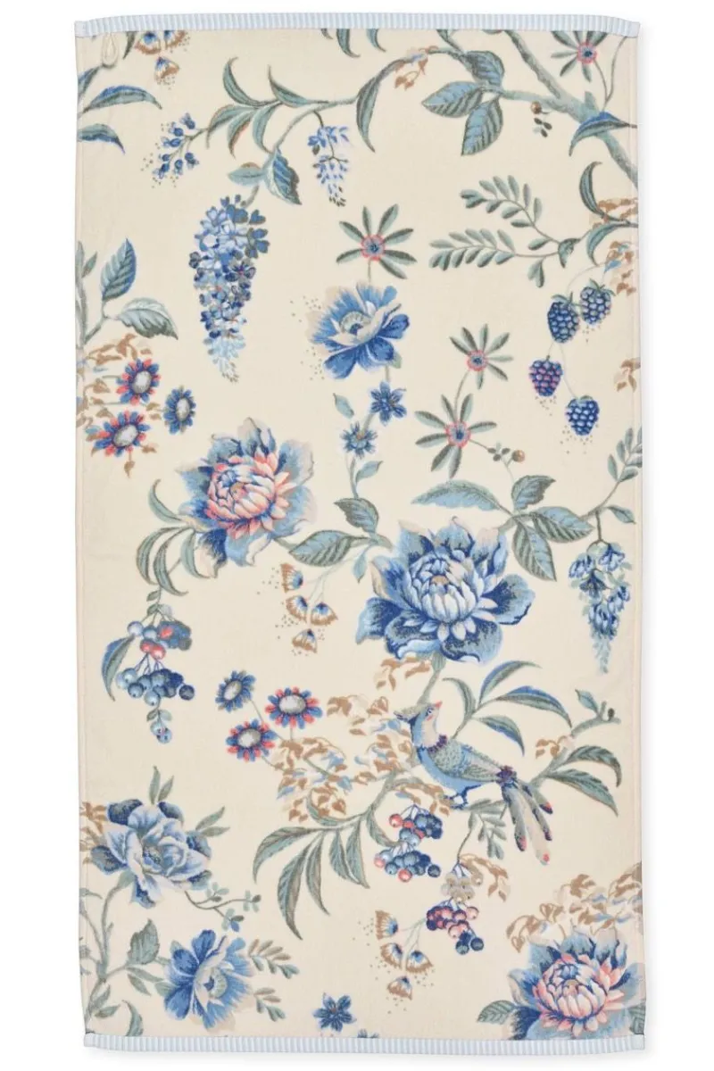 Pip Studio Handtücher|Badetuch Secret Garden Weiß/ 55x100cm Blau