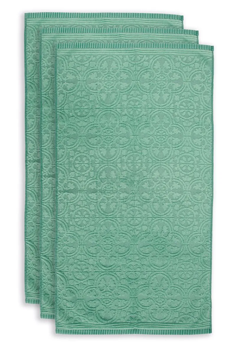 Pip Studio Handtücher|Badetuch Set/3 Tile de Pip 55x100 cm Grün