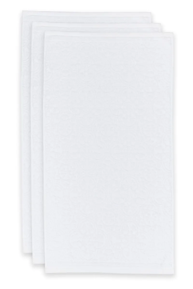 Pip Studio Handtücher|Badetuch Set/3 Tile de Pip 55x100 cm Weiß