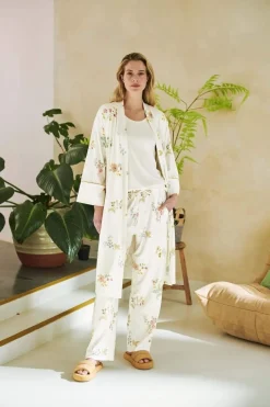 Pip Studio Hosen|Belin Lange Hose Blossom Chique Weiss