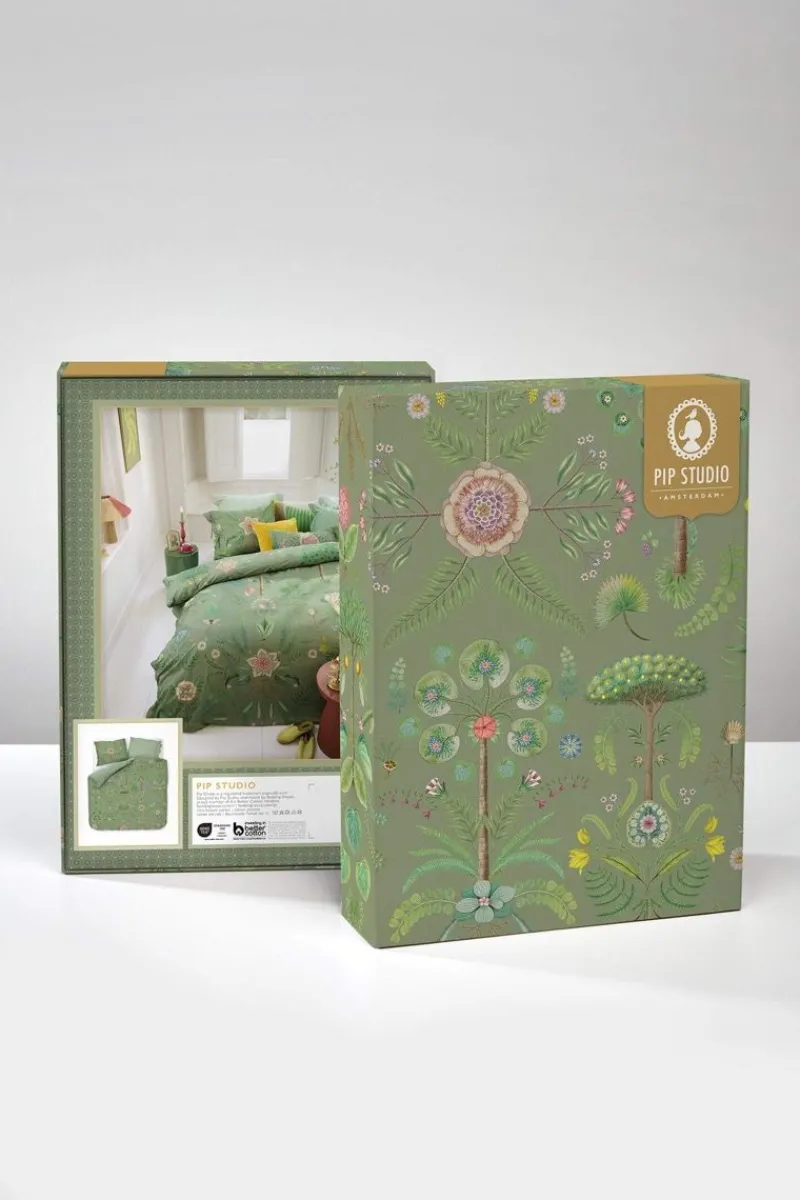 Pip Studio Bettbezüge|Bettbezugsset Bamboleo Grün