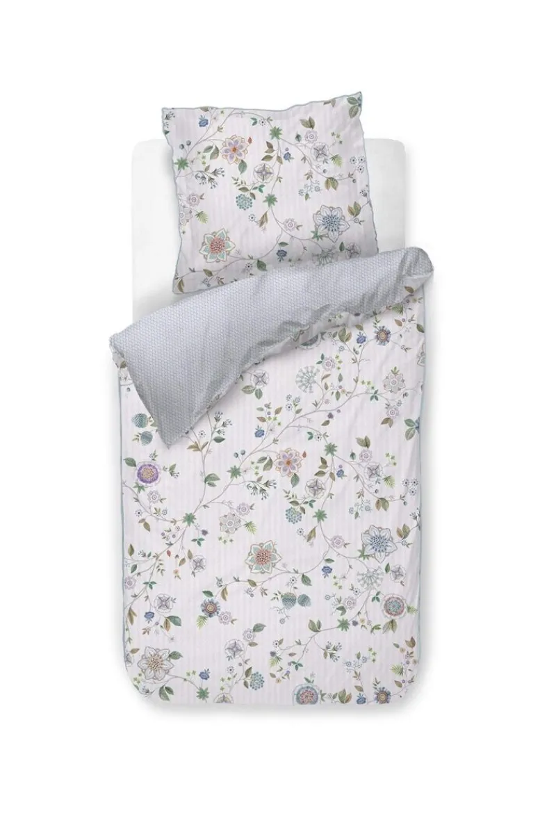 Pip Studio Bettbezüge|Bettbezugsset Flores Bailando Gebrochen Weiss Weiß