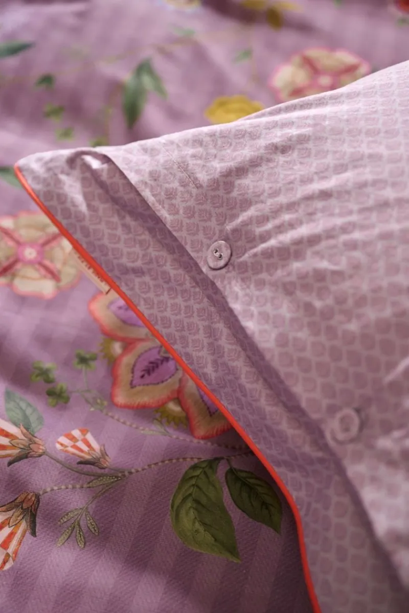 Pip Studio Bettbezüge|Bettbezugsset Flores Bailando Purpur Violett
