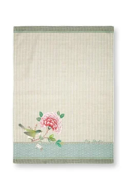 Pip Studio Geschirrtuch|Blushing Birds Geschirrhandtuch Khaki