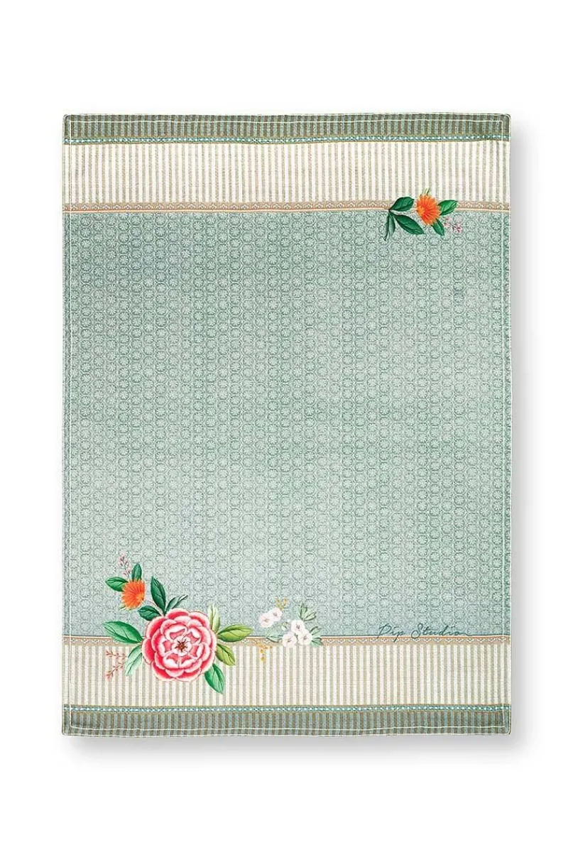 Pip Studio Geschirrtuch|Blushing Birds Geschirrhandtuch Blau