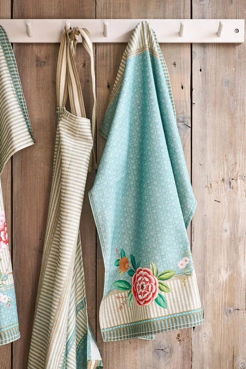 Pip Studio Geschirrtuch|Blushing Birds Geschirrhandtuch Blau