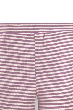 Pip Studio Shorts|Strandmode|Bobi Kurze Hose Little Sumo Stripe Lila Violett