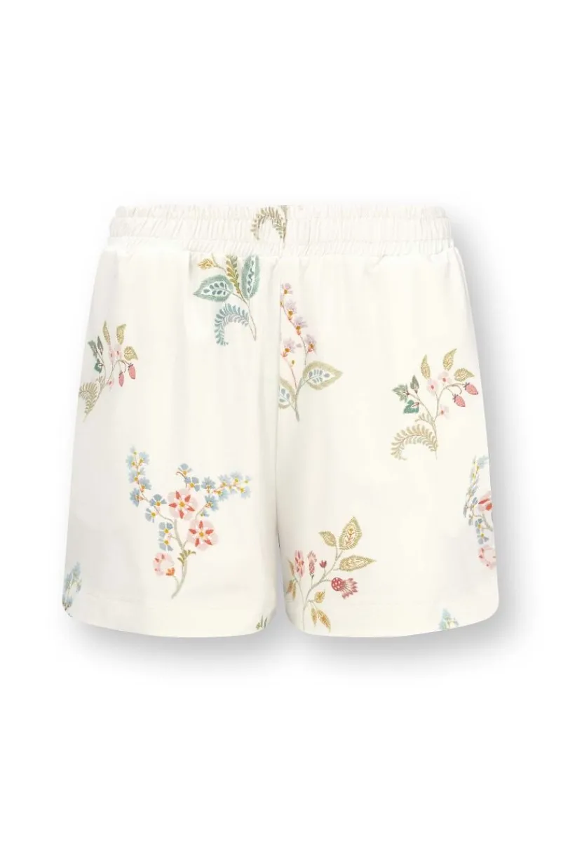 Pip Studio Shorts|Strandmode|Bo Kurze Hose Blossom Chique Weiss