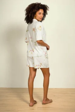 Pip Studio Shorts|Strandmode|Bo Kurze Hose Blossom Chique Weiss