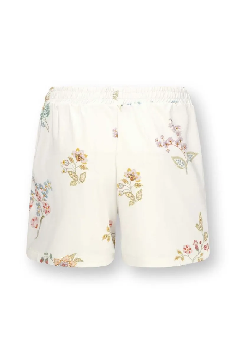 Pip Studio Shorts|Strandmode|Bo Kurze Hose Blossom Chique Weiss
