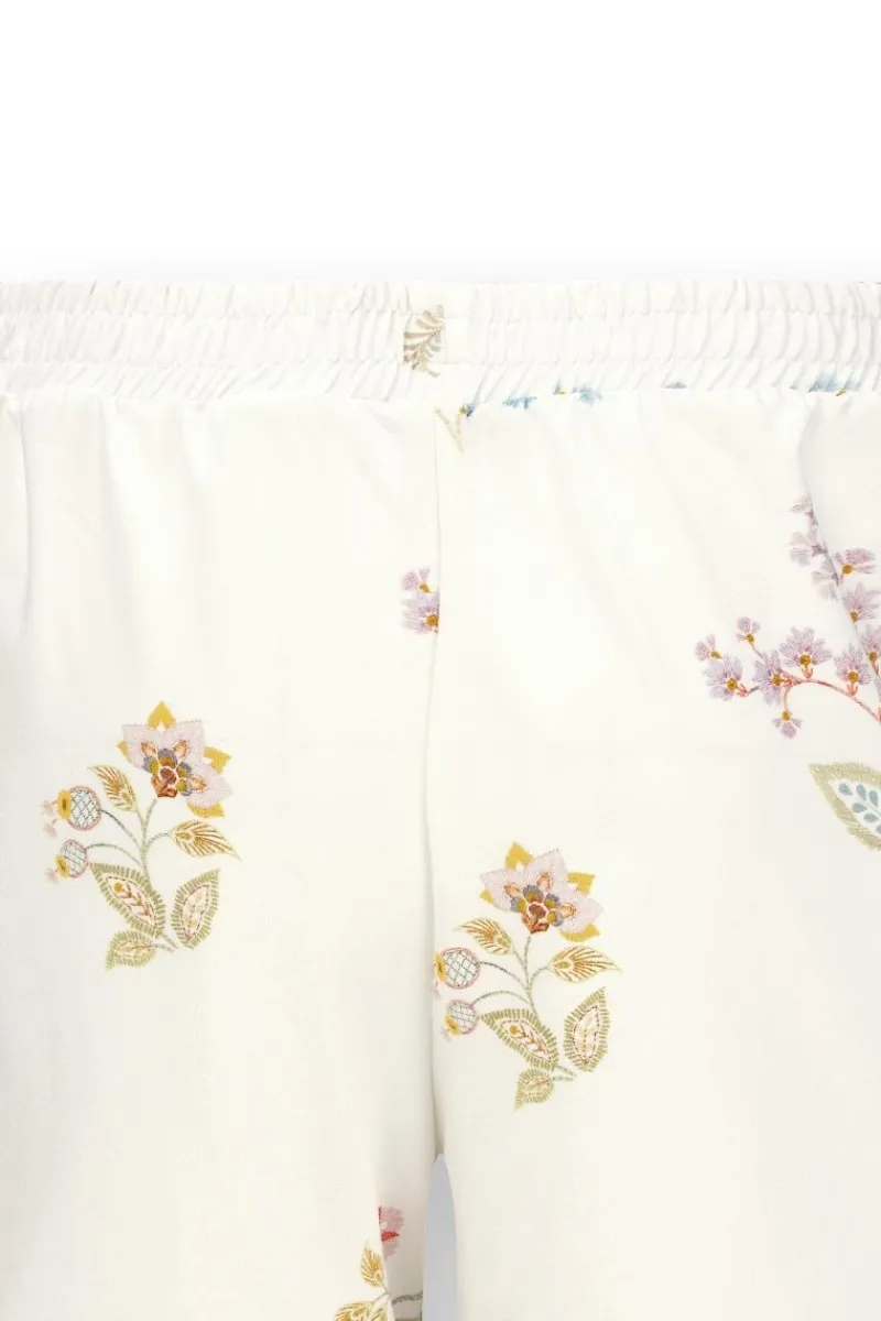 Pip Studio Shorts|Strandmode|Bo Kurze Hose Blossom Chique Weiss