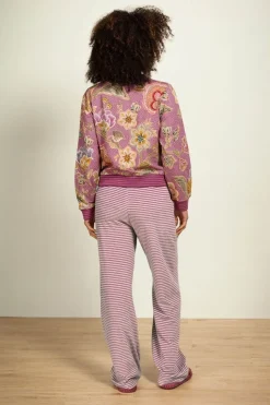 Pip Studio Hosen|Britta Lange Hose Little Sumo Stripe Lila Violett
