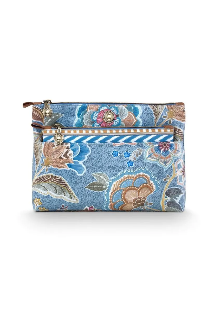 Pip Studio Kosmetiktasche|Caryn Kosmetiktasche Kombi Matata Blau