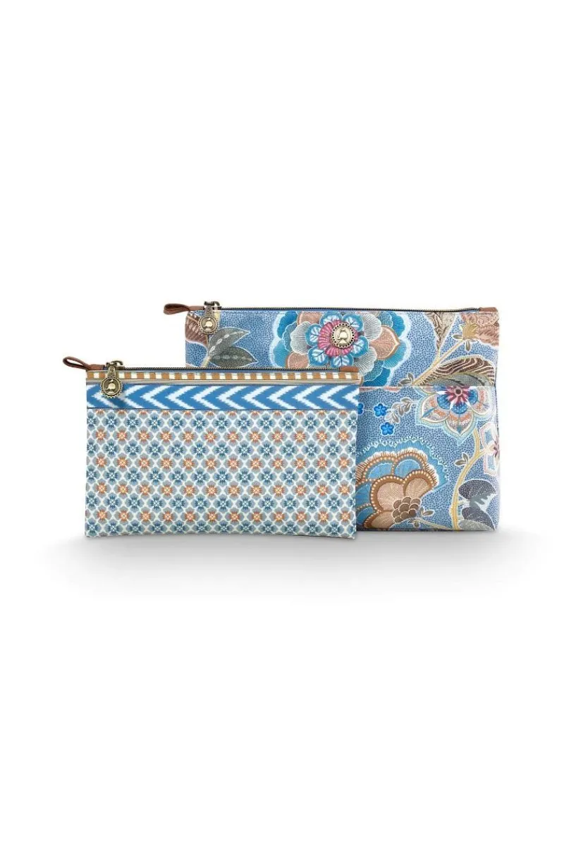 Pip Studio Kosmetiktasche|Caryn Kosmetiktasche Kombi Matata Blau