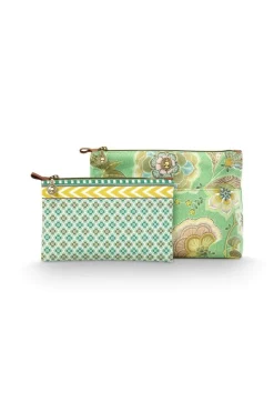 Pip Studio Kosmetiktasche|Caryn Kosmetiktasche Kombi Matata Grün