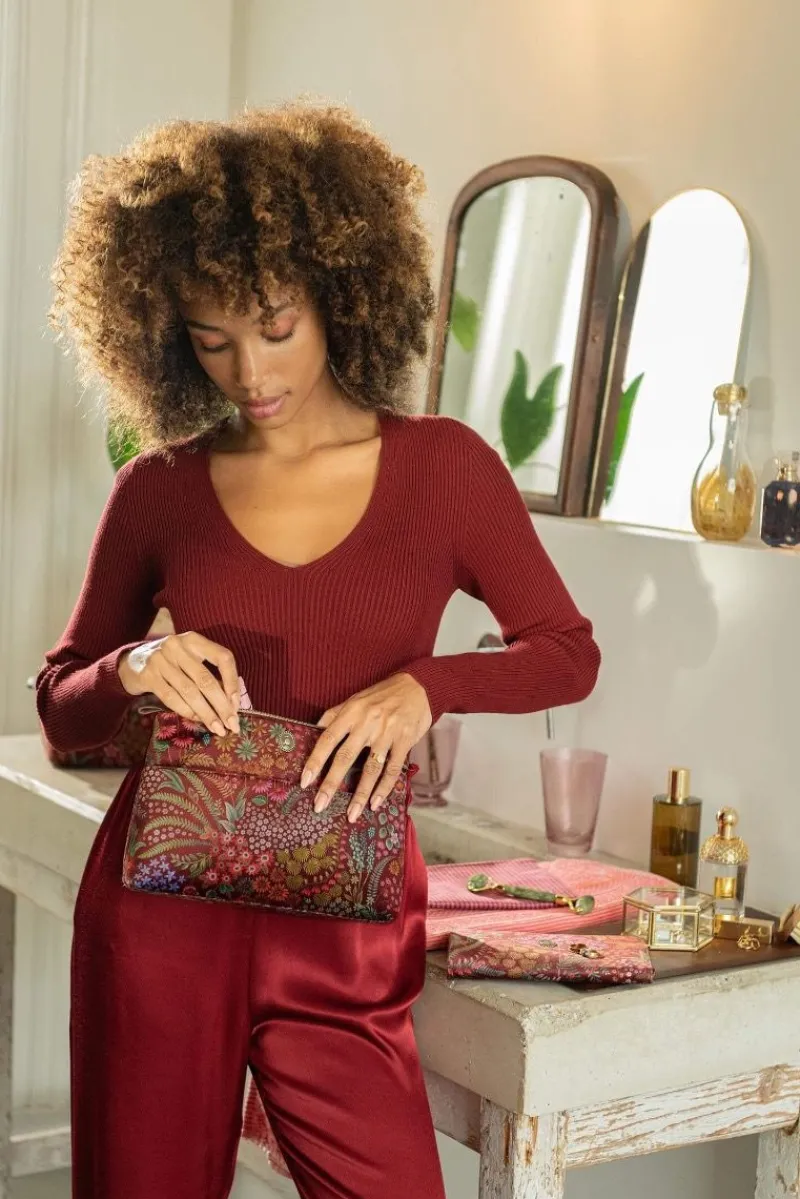 Pip Studio Kosmetiktasche|Caryn Kosmetiktasche Kombi Querida Rot