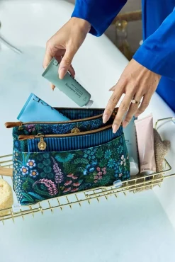 Pip Studio Kosmetiktasche|Caryn Kosmetiktasche Kombi Querida Dunkel Blau
