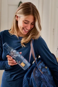 Pip Studio Thermosflaschen|Cece Fiore Thermosflasche Dunkelblau 500ml