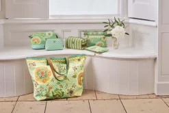 Pip Studio Kosmetiktasche|Charly Flaches Necessaire Mittel Matata Grün
