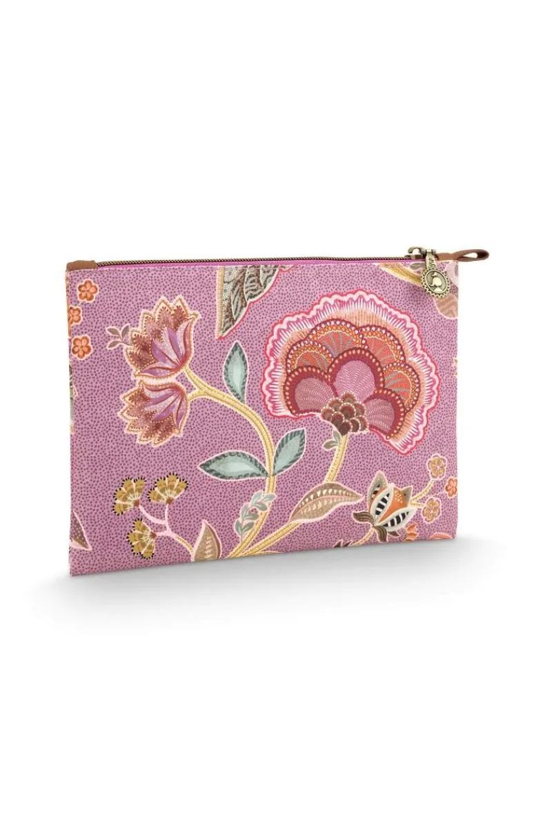 Pip Studio Kosmetiktasche|Charly Flaches Necessaire Mittel Matata Lila Violett