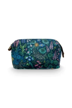 Pip Studio Necessaire|Cooper Kosmetiktasche Mittelgross Querida Dunkel Blau