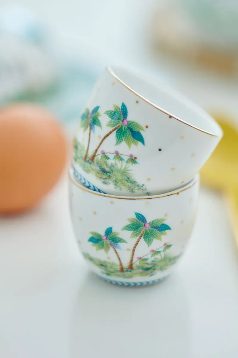 Pip Studio Eierbecher|Eierbecher Jolie Punkte Gold Blau