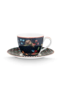 Pip Studio Espresso Tasse|Tasse & Untertasse|Espresso Tasse & Untertasse Berry Blues Blau