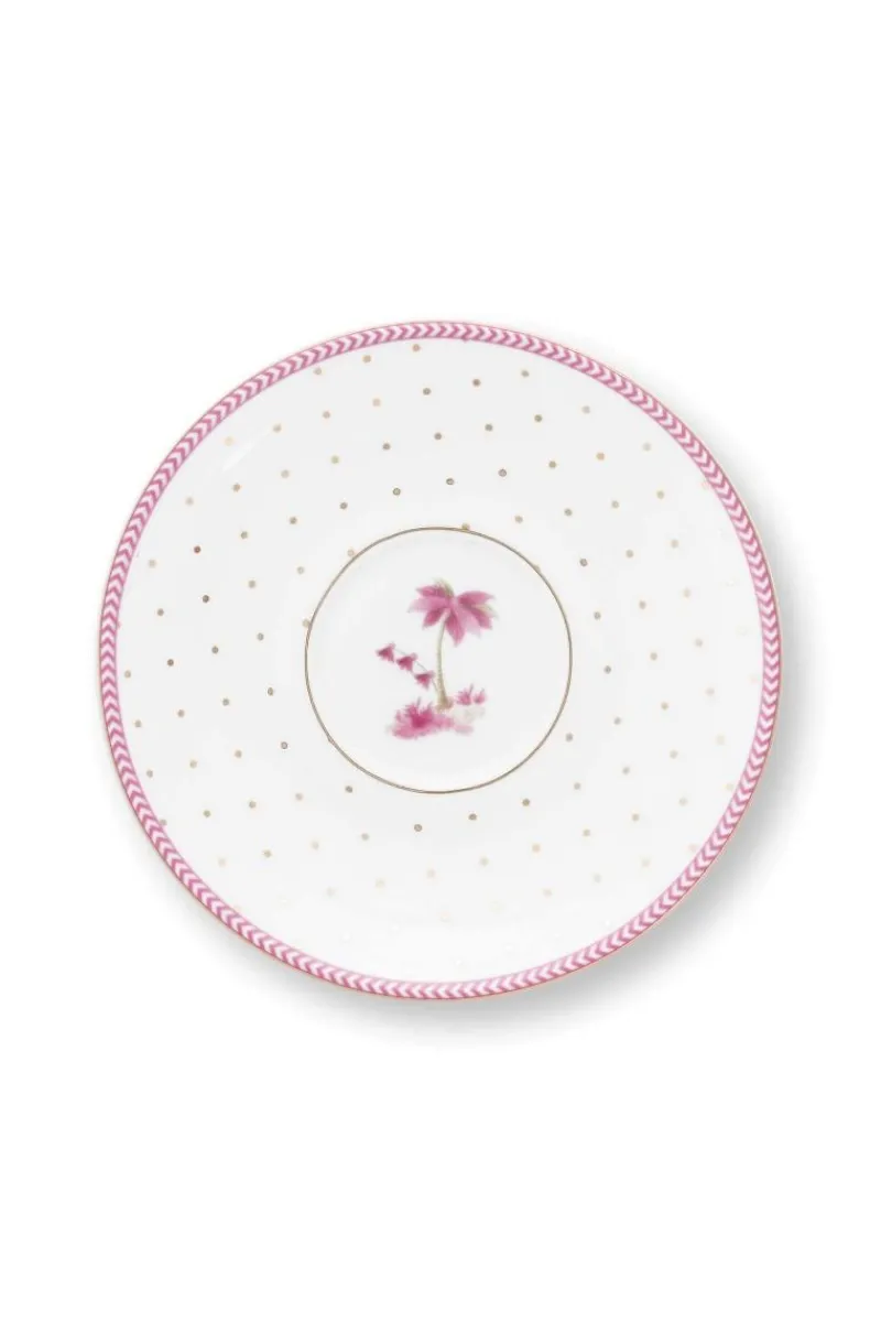 Pip Studio Tasse & Untertasse|Espresso Tasse|Espresso Tasse & Untertasse Jolie Punkte Gold Rosa