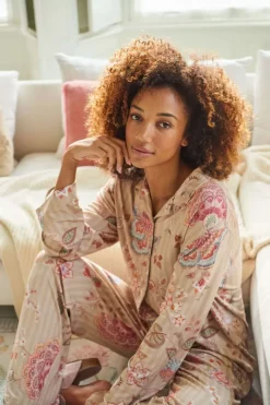 Pip Studio Tops|Tops Mit Langen Ärmeln|Faye Top Lange Ärmeln Buenas Noches Sand