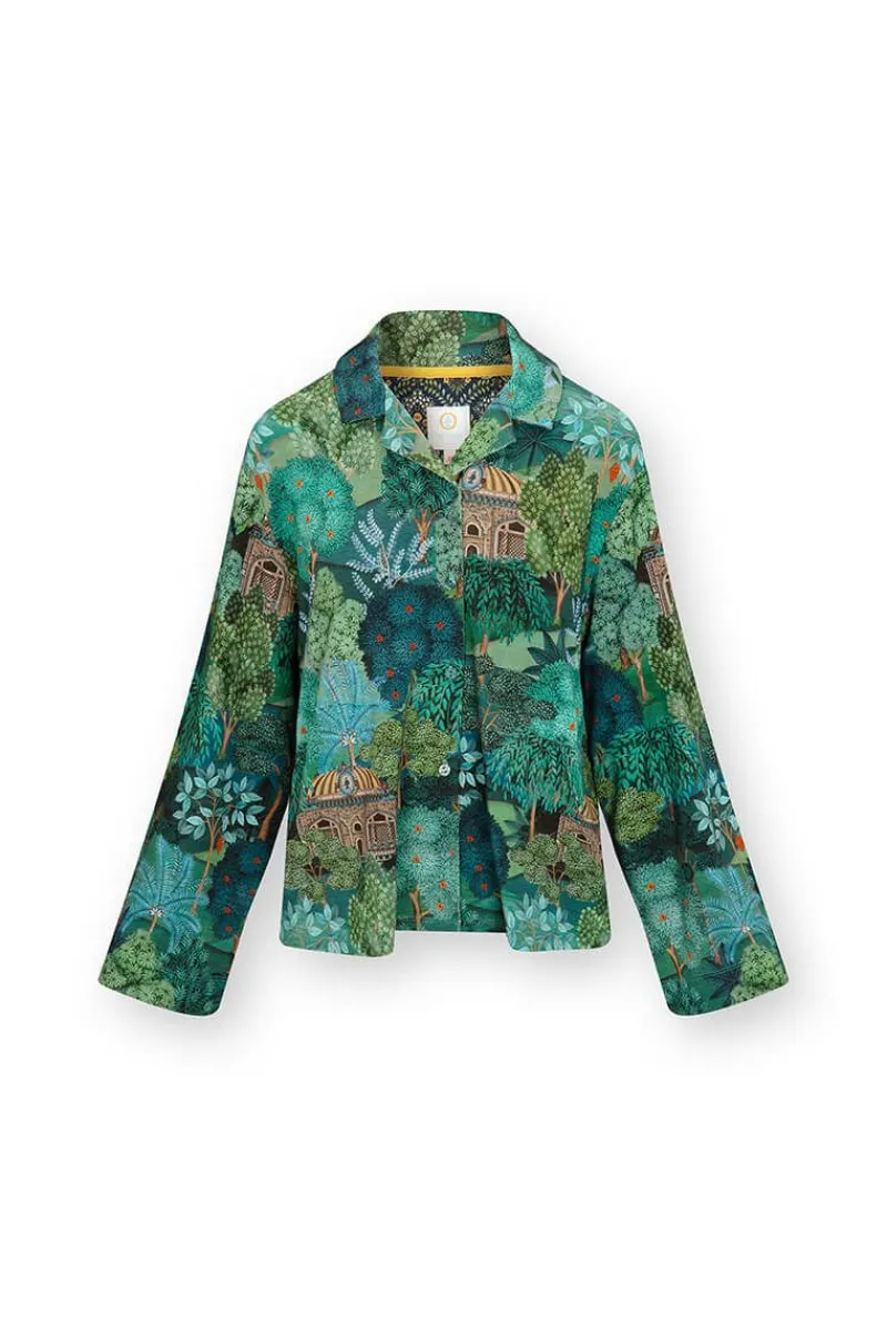 Pip Studio Tops|Tops Mit Langen Ärmeln|Faye Top Lange Ärmeln Jardin de Noche Blau