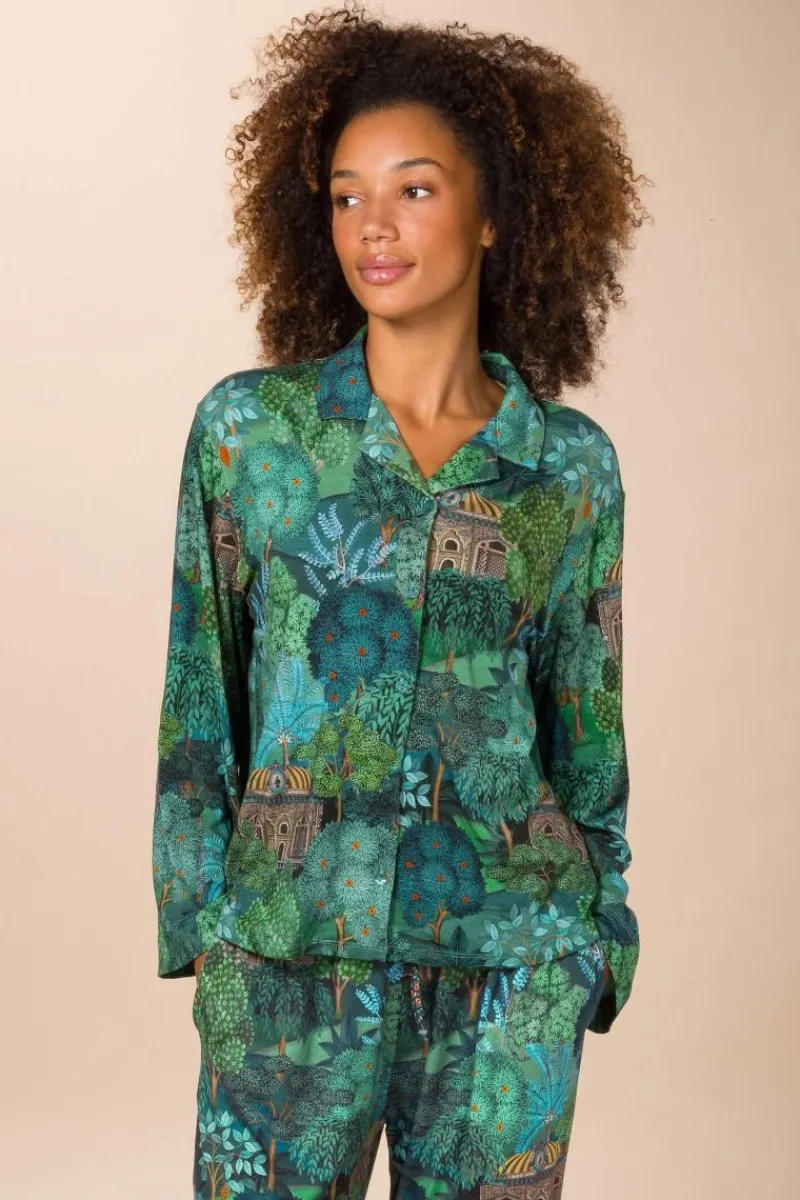 Pip Studio Tops|Tops Mit Langen Ärmeln|Faye Top Lange Ärmeln Jardin de Noche Blau