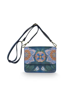 Pip Studio Taschen|Umhängetaschen|Fenna Schultertasche Klein Flores Felices Dunkel Blau