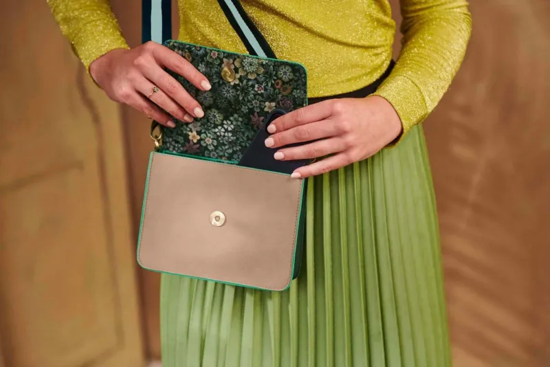 Pip Studio Taschen|Umhängetaschen|Fenna Schultertasche Klein Uni Grün