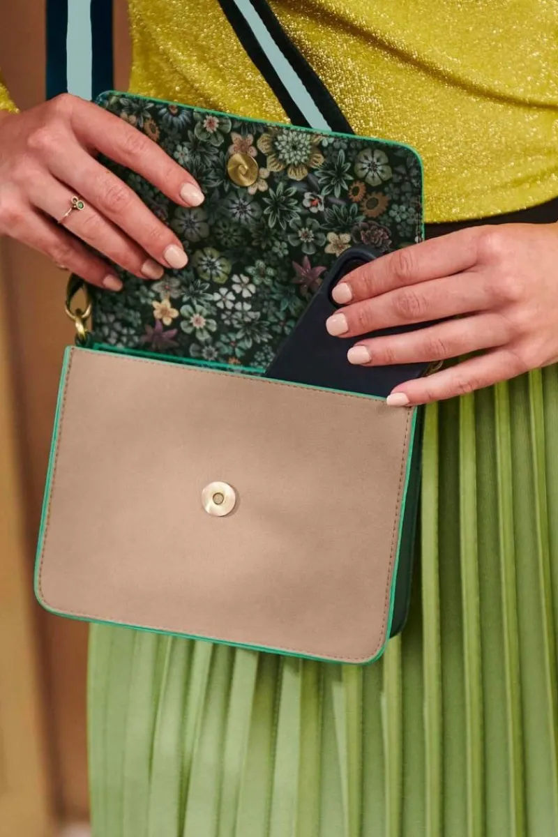 Pip Studio Taschen|Umhängetaschen|Fenna Schultertasche Klein Uni Grün