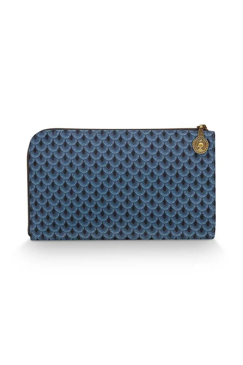 Pip Studio Necessaire|Flaches Necessaire Reißverschluss Suki Blau