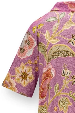 Pip Studio Strandmode|Tops|Flora Top Kurze Ärmeln Matata Lila Violett
