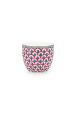 Pip Studio Eierbecher|Flower Festival Eierbecher Rot-Hell Blau